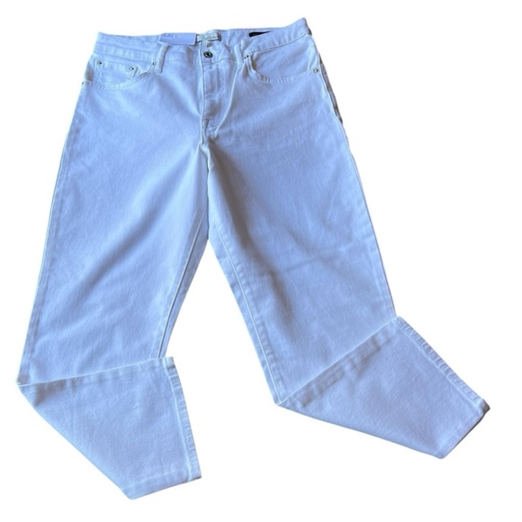 Ella Moss White High Rise Slim Straight Ankle Jeans Size 10/30 - Picture 2 of 12